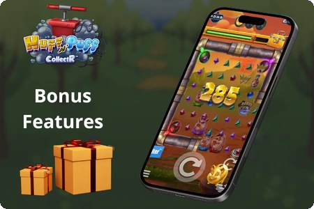 Huff N Puff CollectR bonus features gameplay