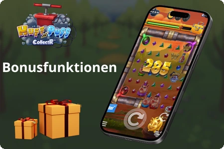 Huff N Puff CollectR Bonusfunktionen Gameplay