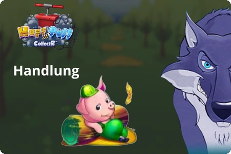 Huff N Puff CollectR Storyline — Böser Wolf verfolgt das Schweinchen
