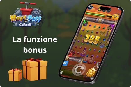Huff N Puff CollectR funzioni bonus gameplay